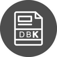 dbk creativo icono diseño vector