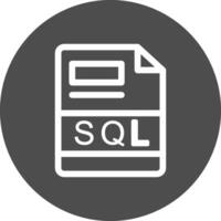 sql creativo icono diseño vector