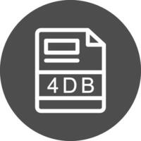 4DB Creative Icon Design vector