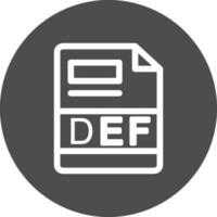 DEF Creative Icon Design vector