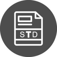 std creativo icono diseño vector