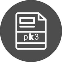 pk3 creativo icono diseño vector