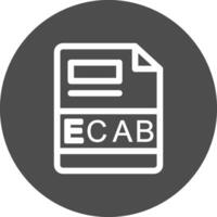 ecab creativo icono diseño vector