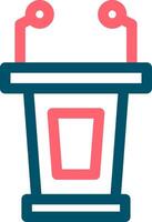 Lectern Creative Icon Design vector