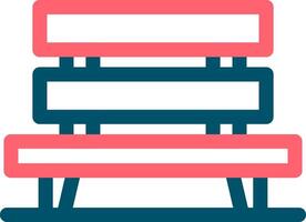 Bench Creative Icon Design vector