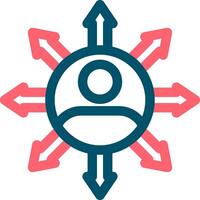 Influence Creative Icon Design vector