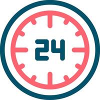 Hours Creative Icon Design vector