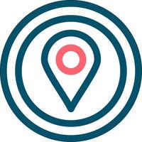 Location Pin Creative Icon Design vector