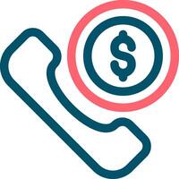 Phone Call Creative Icon Design vector