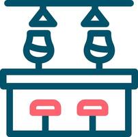 Bar Counter Creative Icon Design vector