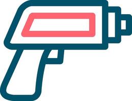 Thermometer Gun Creative Icon Design vector