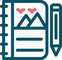 Sketchbook Creative Icon Design vector