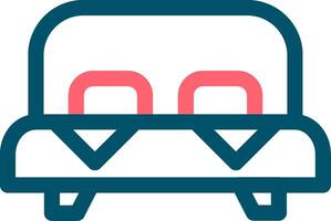 Bed Creative Icon Design vector