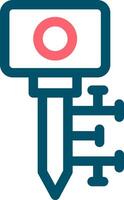 Digital Key Creative Icon Design vector