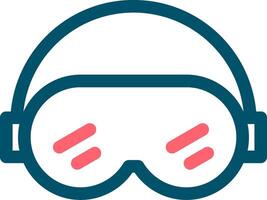 Ski Goggles Creative Icon Design vector