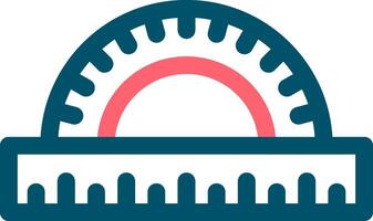 Protractor Creative Icon Design vector