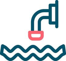 Waste Water Creative Icon Design vector