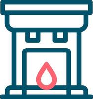 Fireplace Creative Icon Design vector