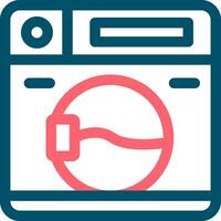 Washing Machine Creative Icon Design vector