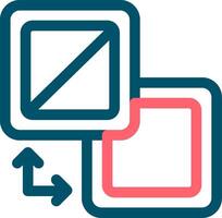 Fill And Stroke Creative Icon Design vector