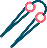 Knitting Needles Creative Icon Design vector