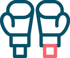 Boxing Gloves Creative Icon Design vector