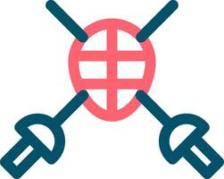 Fencing Creative Icon Design vector