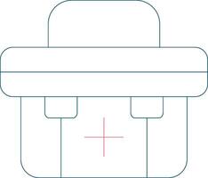 First Aid Kit Creative Icon Design vector