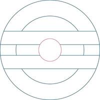 Line Two Color Design vector