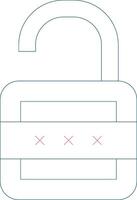 Lock Open Creative Icon Design vector