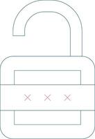 Lock Open Creative Icon Design vector