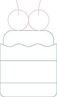 Cupcake Creative Icon Design vector