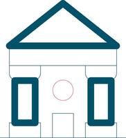 Courthouse Creative Icon Design vector