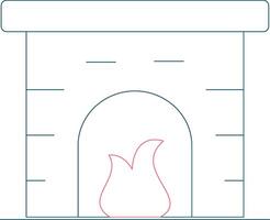 Fireplace Creative Icon Design vector