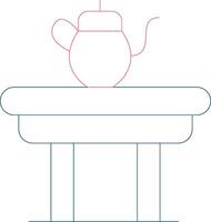 diseño de icono creativo de mesa de café vector