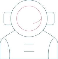 Astronaut Creative Icon Design vector