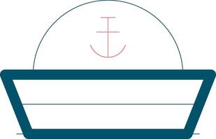 Sailor Hat Creative Icon Design vector