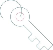 Key Creative Icon Design vector