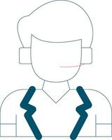 Telephonist Creative Icon Design vector