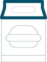 Lunch Bag Creative Icon Design vector