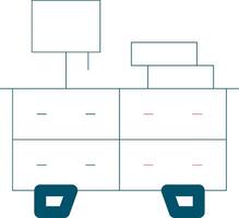 Line Two Color Design vector