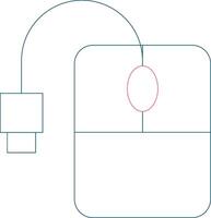 Computer Mouse Creative Icon Design vector