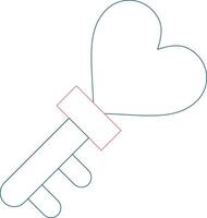 Love Key Creative Icon Design vector