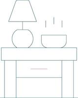 Nightstand Creative Icon Design vector
