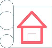 House Sketch Creative Icon Design vector