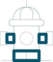 Fire Hydrant Creative Icon Design vector