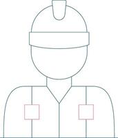 Worker Creative Icon Design vector