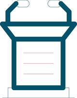 Lectern Creative Icon Design vector