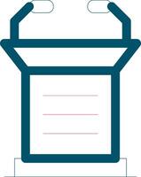 Lectern Creative Icon Design vector