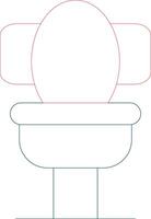 Toilet Creative Icon Design vector